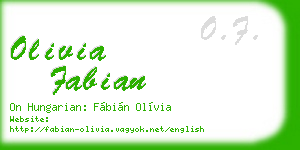 olivia fabian business card