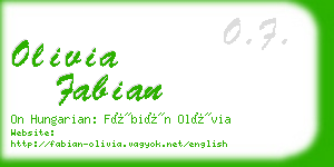 olivia fabian business card